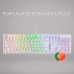 Clavier Mars Gaming MK422 Blanc Qwerty portugais