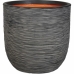 Cache-pot Capi Europe Nature Rib Anthracite Plastique