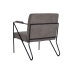 Poltrona DKD Home Decor Cinzento Metal Poliéster (64 x 69,5 x 76 cm)