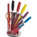 Set of Kitchen Knives and Stand Royalty Line Multicolour 15 x 15 x 35 cm