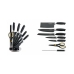 Set of Kitchen Knives and Stand Royalty Line Black 15 x 15 x 35 cm