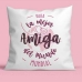 Cushion Roymart PARA LA MEJOR AMIGA DEL MUNDO White Pink 40 x 40 cm