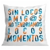 Almofada Roymart SIN LOCOS AMIGOS Branco 40 x 40 cm