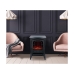 Camino Elettrico Decorativo da Parete Classic Fire Torino Nero 2000 W 56,5 x 24 x 38 cm