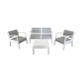 Garden furniture SP Berner Miami Tumman harmaa 62 x 66 x 35 cm 72 x 66 x 63,5 cm 120 x 48 x 69 cm