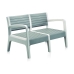 Garden furniture SP Berner Miami Tumman harmaa 62 x 66 x 35 cm 72 x 66 x 63,5 cm 120 x 48 x 69 cm