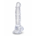 Realistyczne dildo Pipedream King Cock Clear