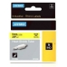 Lamineeritud Lint Sildimasinatele Dymo ID1-9 Kollane Must 9 mm x 1,5 m