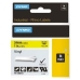 Cinta Laminada para Rotuladoras Dymo ID1-24 Amarillo Negro 24 mm x 5,5 m