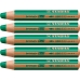 Crayons de couleur Stabilo Woody Vert foncé 3-en-1 (5 Unités)