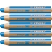 Colouring pencils Stabilo Woody Blue 3-in-1 (5 Units)