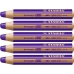 Colouring pencils Stabilo Woody Violet 3-in-1 (5 Units)