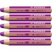 Crayons de couleur Stabilo Woody Lila 3-en-1 (5 Unités)