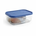 Lunchbox Borgonovo Blau rechteckig 1,3 L 19 x 13,5 x 7,2 cm (12 Stück)