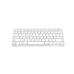 Bluetooth-tastatur Bluestork BS-KB-MICRO/BT/SP Hvid Sølvfarvet Spansk qwerty