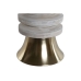 Mesa auxiliar Home ESPRIT Blanco Dorado Madera Metal 41 x 41 x 53 cm