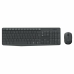 Ασύρματο Πληκτρολόγιο και Ποντίκι Logitech MK235 Γκρι QWERTY Qwerty US