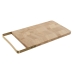 Skärbräda Home ESPRIT Gyllene Naturell Metall Bambu 35,5 x 17,5 x 1,5 cm