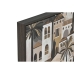 Cadre Home ESPRIT Vert Beige Doré Maisons Tropical 63 x 4,5 x 93 cm (2 Unités)