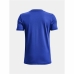 Men’s Short Sleeve T-Shirt Under Armour Curry Lightning Logo Blue