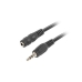 3,5 mm Jack audiokábel Lanberg CA-MJFJ-10CC-0050-BK 5 m Fekete