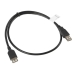 Cabo Alargador USB Lanberg CA-USBE-10CC-0007-BK Preto 70 cm Macho/Fêmea