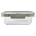 Hermetic Lunch Box Lékué Borosilicate Glass Rectangular 1,05 L