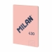 Notebook Milan 430 Roz A4 48 Frunze 21 x 29,7 cm (3 Unități)