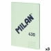 Caderno Milan 430 Verde A4 48 Folhas 21 x 29,7 cm (3 Unidades)