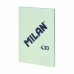 Notebook Milan 430 Green A4 48 Sheets 21 x 29,7 cm (3 Units)