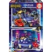 Set di 2 Puzzle Educa  Batwheels