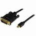 Adaptador Mini DisplayPort a DVI Startech MDP2DVIMM6B          (1,8 m) Negro 1.8 m