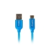 Kabel USB A naar USB C Lanberg CA-USBO-21CU-0005-BL Blauw 50 cm 0,5 m