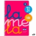 Caderno Lamela Cuadrovía Cor de Rosa Fluorescente Din A4 80 Folhas 21,5 x 31,5 cm 5 Peças (25 Unidades)