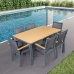 Sedia da giardino Alexandra House Living Nero 55 x 86 x 60 cm textilene