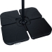 Base para Sombrilla Alexandra House Living Negro Set 4 Piezas