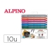 Conjunto de Canetas de Feltro Alpino Multicolor Metalizado 10 Unidades