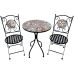 Ensemble Table + 2 Chaises Alexandra House Living Multicouleur 60 x 71 x 60 cm Mosaïque