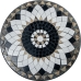 Bordsett med 2 stoler Alexandra House Living Flerfarget 60 x 71 x 60 cm Mosaikk