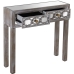 Console Alexandra House Living Transparent Doré Bois 80 x 80 x 25 cm