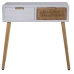 Console Alexandra House Living Bianco Legno 80 x 78 x 30 cm