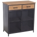 Buffet Alexandra House Living Marron Noir Métal 80 x 85 x 40 cm