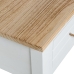 Consola Alexandra House Living Blanco Marrón Madera 90 x 81 x 28 cm