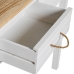 Consola Alexandra House Living Branco Castanho Madeira 90 x 81 x 28 cm