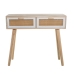 Console Alexandra House Living Blanc Marron Bois 90 x 80 x 28 cm