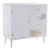 Credenza Alexandra House Living Bianco Dorato Legno 80 x 80 x 40 cm