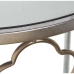 Console Alexandra House Living Trasparente Argentato Metallo 60 x 75 x 31 cm