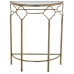 Consola Alexandra House Living Transparente Dourado Metal 60 x 75 x 31 cm