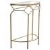 Consola Alexandra House Living Transparente Dorado Metal 60 x 75 x 31 cm