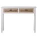 Console Alexandra House Living White Brown Wood 110 x 80 x 28 cm